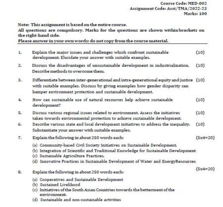 IGNOU MED-2 SOLVED ASSIGNMENT 2022-23 ENGLISH MEDIUM - Image 3