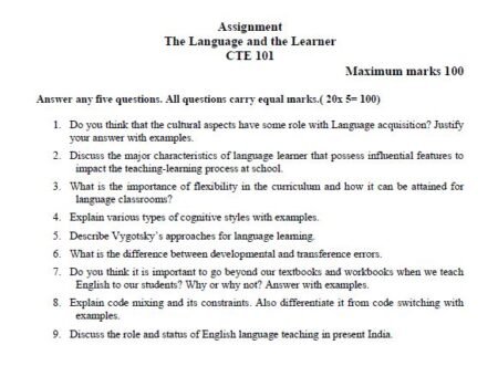 IGNOU CTE-101 SOLVED ASSIGNMENT 2022-23 ENGLISH MEDIUM - Image 2