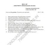 IGNOU BEGC-109 SOLVED ASSIGNMENT 2022-23 ENGLISH MEDIUM