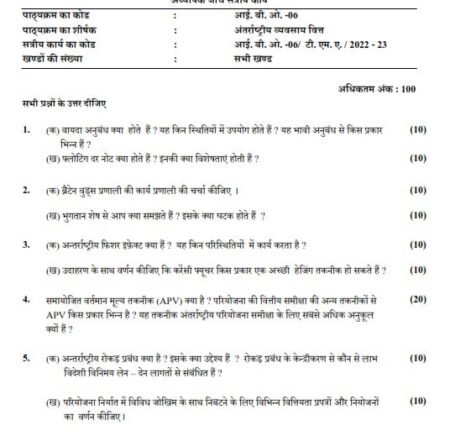 IGNOU IBO-6 SOLVED ASSIGNMENT 2022-23 HINDI MEDIUM - Image 2