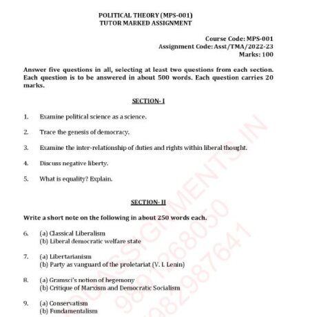 IGNOU MPS-01 SOLVED ASSIGNMENT 2022-23 ENGLISH MEDIUM - Image 3