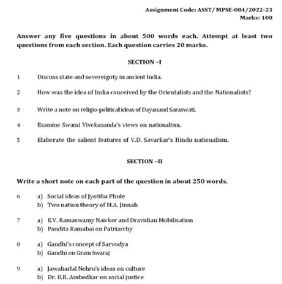 mpse 004 solved assignment in english