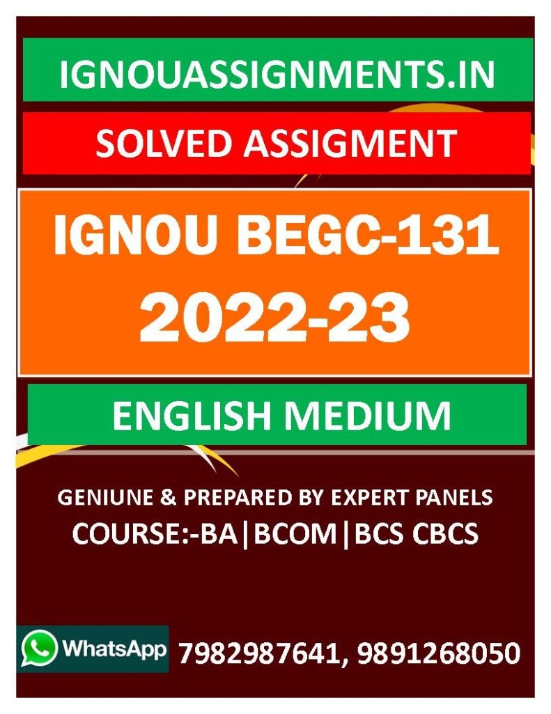 begc 131 solved assignment free download pdf 2023