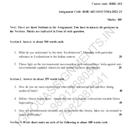 bhie 143 solved assignment pdf