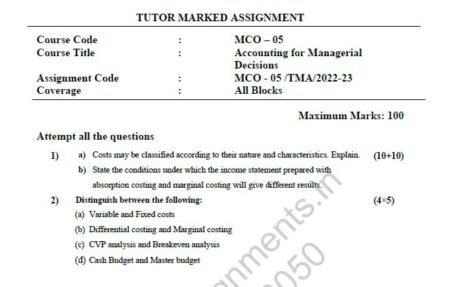 IGNOU MCO-01-03-04-05-06-07 SOLVED ASSIGNMENT 2022-23 ENGLISH MEDIUM COMBO PACK - Image 9