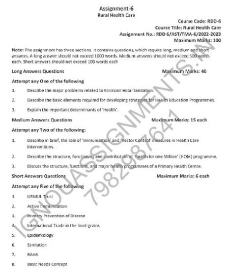 IGNOU RDD-06 SOLVED ASSIGNMENT 2022-23 ENGLISH MEDIUM - Image 3