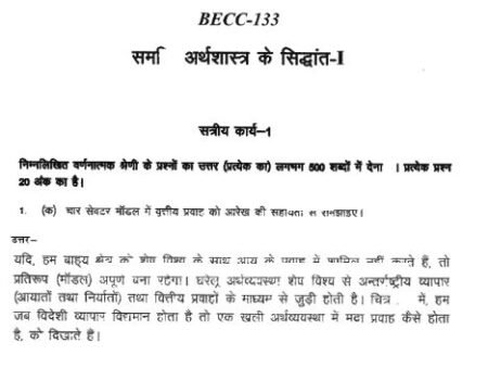 IGNOU BECC-133 SOLVED ASSIGNMENT 2022-23 HINDI MEDIUM - Image 2