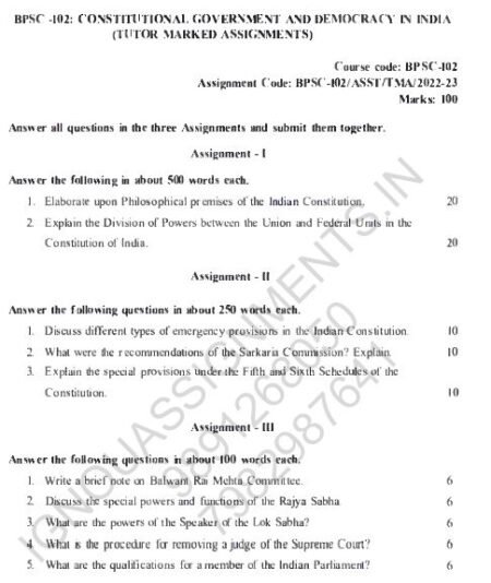 IGNOU BPSC-102 SOLVED ASSIGNMENT 2022-23 ENGLISH MEDIUM - Image 3