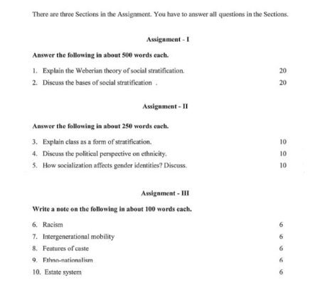 IGNOU BSOC-110 SOLVED ASSIGNMENT 2022-23 ENGLISH MEDIUM - Image 3