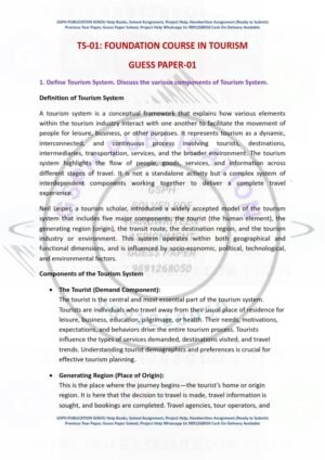 IGNOU TS-1 Guess Paper Solved English Medium