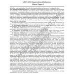 IGNOU MPCE-31 Guess Paper Solved English Medium