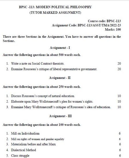 IGNOU BPSC-113 SOLVED ASSIGNMENT 2022-23 ENGLISH MEDIUM - Image 3