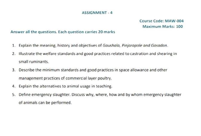 IGNOU PGDAW-MAW-4 SOLVED ASSIGNMENT 2022-23 ENGLISH MEDIUM