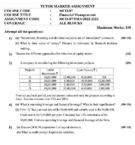 IGNOU MCO-03-07-IBO-02-MCO-015 SOLVED ASSIGNMENT 2023 ENGLISH MEDIUM COMBO PACK - Image 6