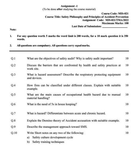 IGNOU MAEOH-MIS-21 SOLVED ASSIGNMENT 2022-23 ENGLISH MEDIUM