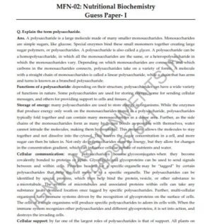 IGNOU MFN-2 Guess Paper Solved English Medium
