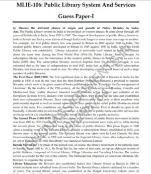 IGNOU MLIE-106 Guess Paper Solved English Medium
