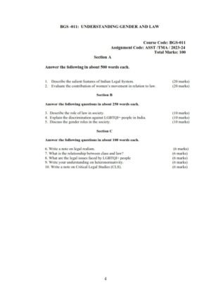 IGNOU BGS-011 Solved Assignment 2023-24 English Medium