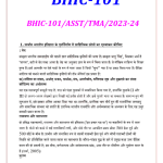 IGNOU BHIC-101 Solved Assignment 2023-24 Hindi Medium