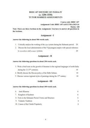 IGNOU BHIC-107 Solved Assignment 2023-24 English Medium