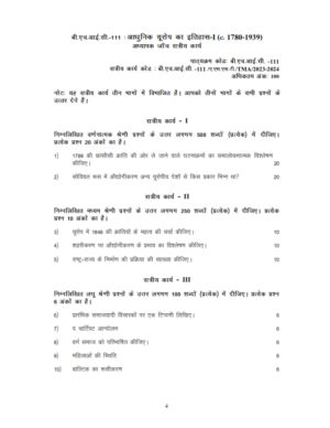 IGNOU BHIC-111 Solved Assignment 2023-24 Hindi Medium