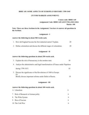 IGNOU BHIE-145 Solved Assignment 2023-24 English Medium