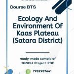 IGNOU PTS-05 Project Sample-1