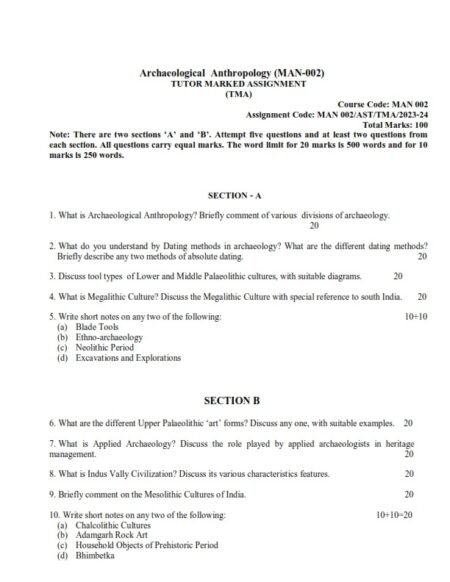 IGNOU MAN-2 Solved Assignment 2023-24 English Medium