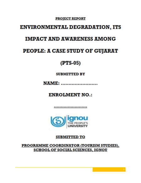 IGNOU PTS-05 Project Sample-3