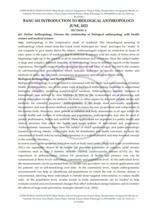 IGNOU BANC-101 Previous Year Solved Question Paper (June 2022) English Medium
