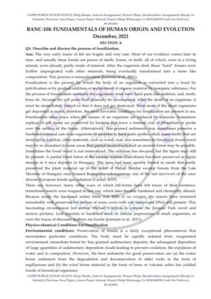IGNOU BANC-104 Previous Year Solved Question Paper (Dec 2021) English Medium