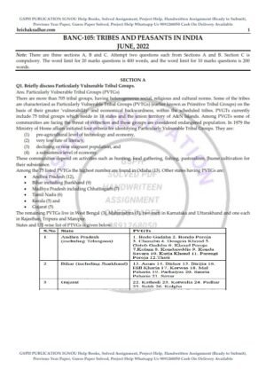 IGNOU BANC-105 Previous Year Solved Question Paper (June 2022) English Medium