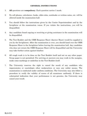 IGNOU BLII-012 Previous Year Solved Question Paper (Dec 2022) English Medium