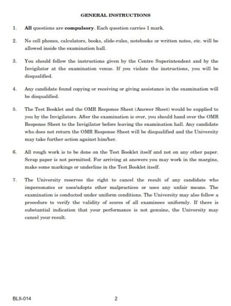 IGNOU BLII-014 Previous Year Solved Question Paper (Dec 2022) English Medium
