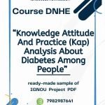 IGNOU DNHE-04 Project Sample-2