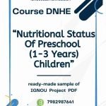IGNOU DNHE-04 Project Sample-6