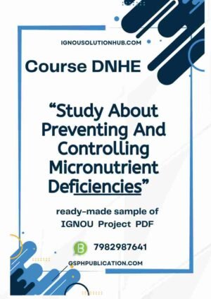 IGNOU DNHE-04 Project Sample-7