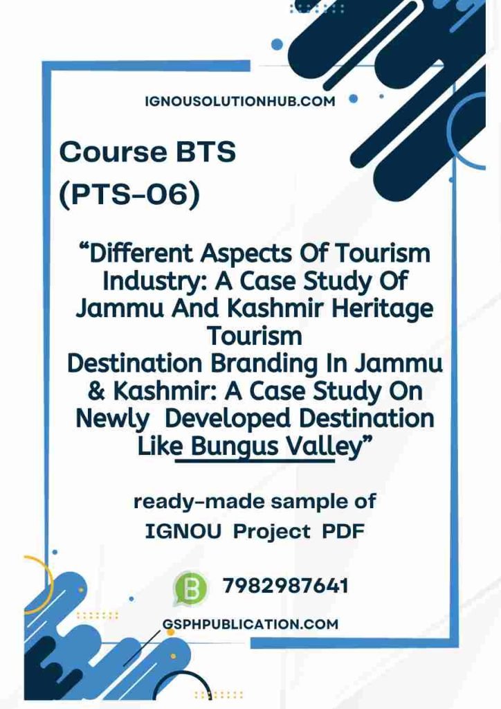 IGNOU PTS-06 Project Sample-6