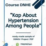 IGNOU DNHE-04 Project Sample-1