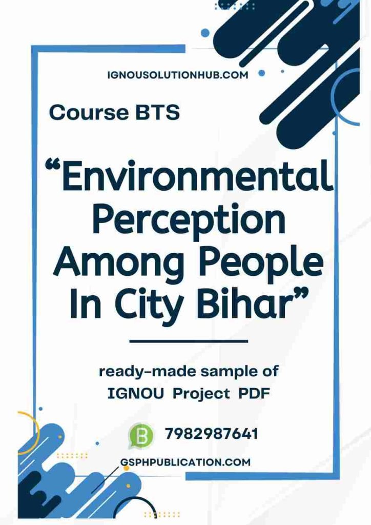 IGNOU PTS-05 Project Sample-7