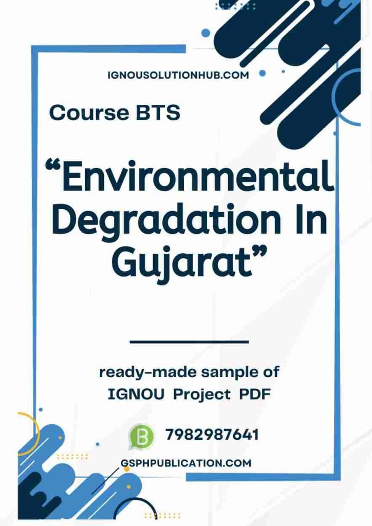 IGNOU PTS-05 Project Sample-5