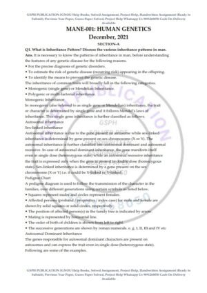 IGNOU MANE-001 Previous Year Solved Question Paper (Dec 2021) English Medium