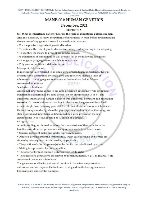 IGNOU MANE-001 Previous Year Solved Question Paper (Dec 2021) English ...