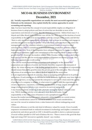 IGNOU MC0-04 Previous Year Solved Question Paper (Dec 2021) English Medium