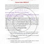 IGNOU MEDS-47 Solved Assignment 2023-24 English Medium
