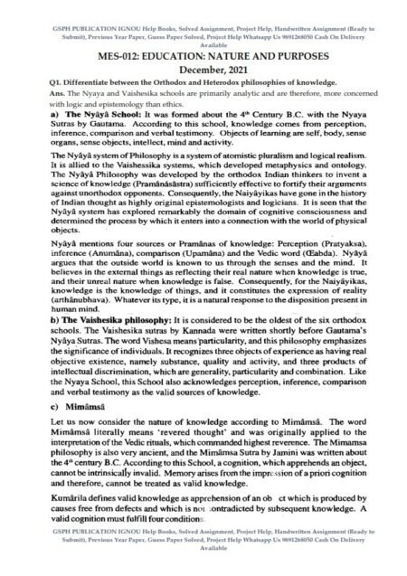 IGNOU MES-012 Previous Year Solved Question Paper (Dec 2021) English Medium