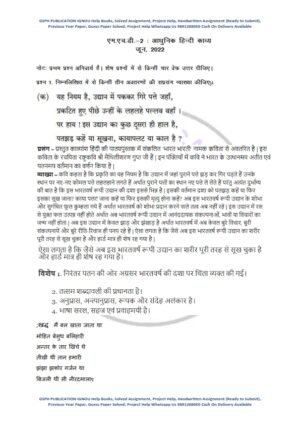 IGNOU MHD-2 Previous Year Solved Question Paper (June 2022) Hindi Medium