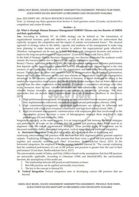 IGNOU MMPC-002 Previous Year Solved Question Paper (June 2022) English Medium