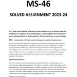 IGNOU MS-46 Solved Assignment 2023-24 English Medium