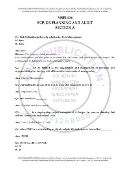 IGNOU MES-026 Previous Year Solved Question Paper (Dec 2021) English Medium